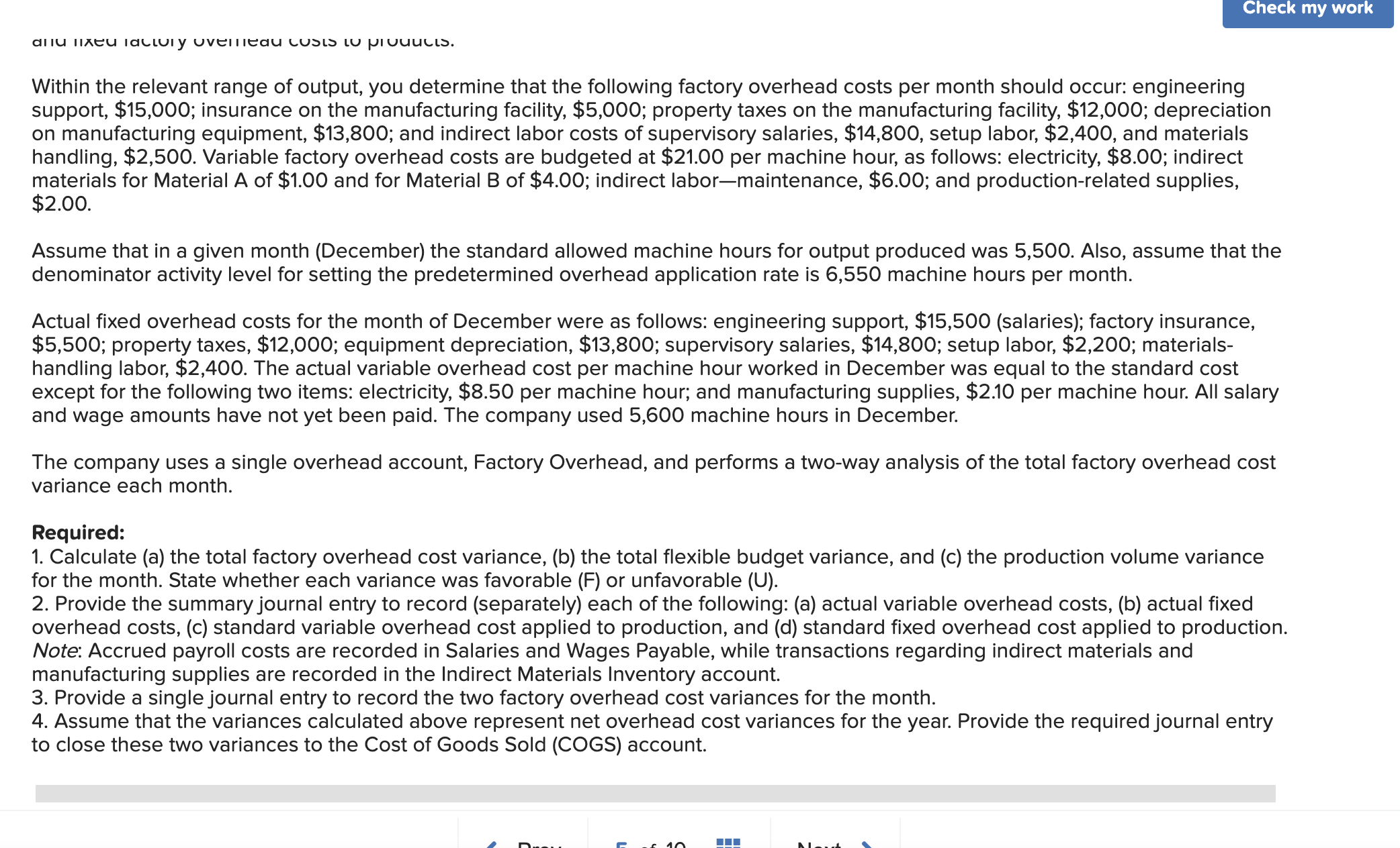 Please help me solve this Within the relevant range of output, you