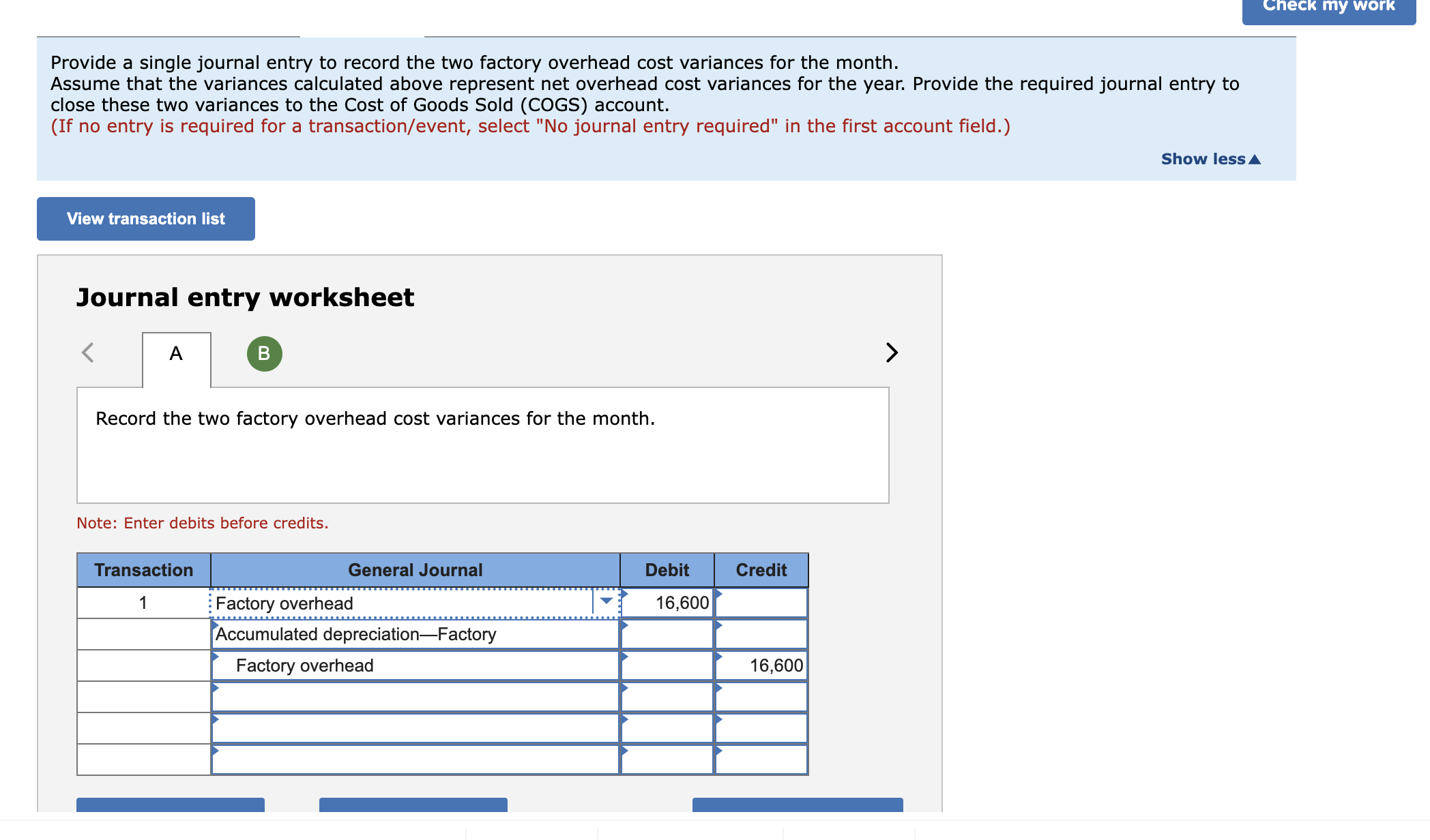 determine that the following factory overhead costs per month should occur: engineering