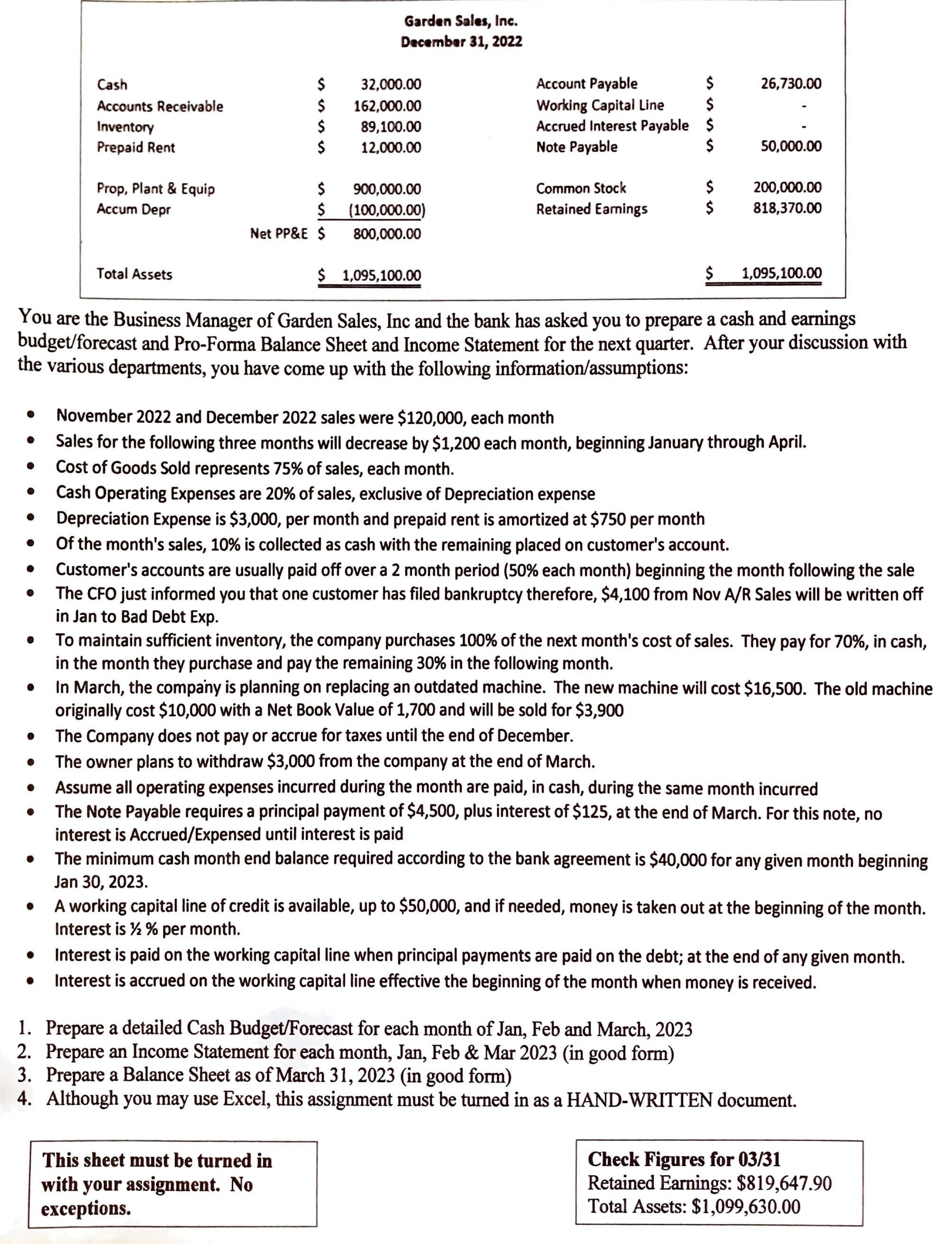 Please only do 2. Prepare an Income Statement for each month, Jan,