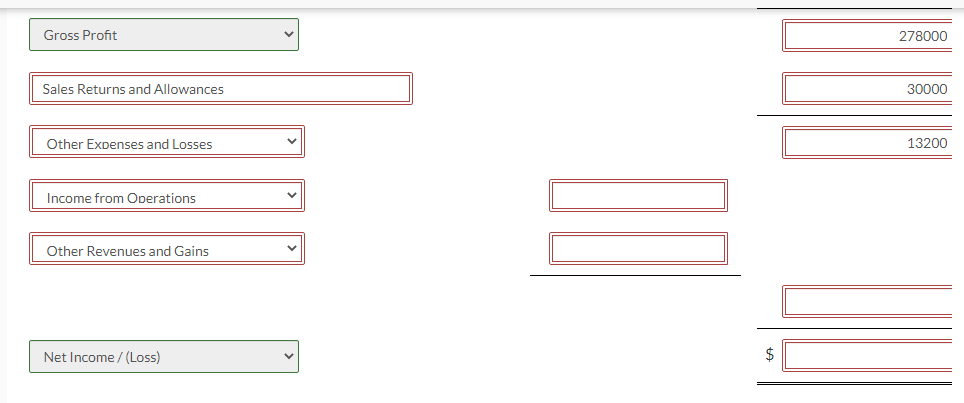 Statement For the Year Ended December 31, 2022 Sales Sales Revenue $
