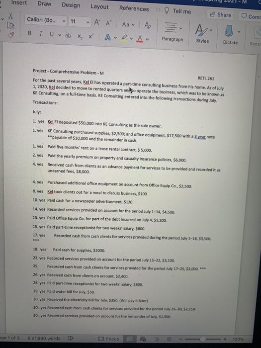  Insert Draw Design Layout References Tell me X Share Calibri (Bo...