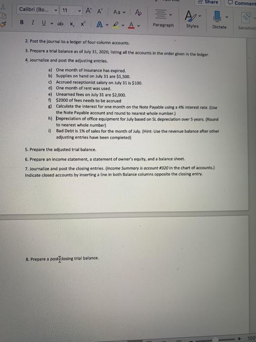 Project - Comprehensive Problem - M RETL 261 For the past several