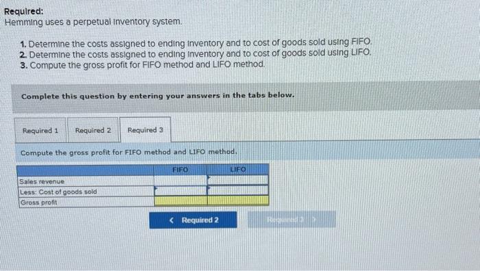 purchases and sales for its only product. Exercise 5-8 (Algo) Perpetual: Inventory