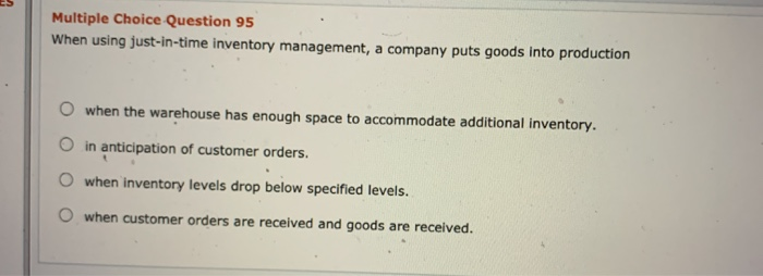 get the product in the right quantities at the right time to