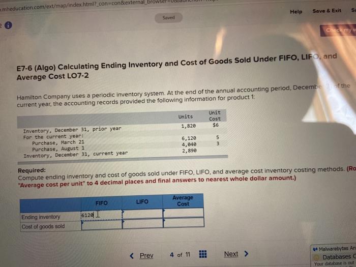  mheducation.com/ext/map/index.html?_con-con&external_browser Help su Save & Exit Saved Chi siamy E7-6 (Algo)
