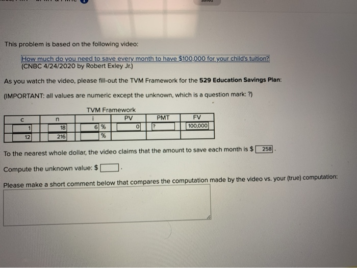 what should the interest rate be? This problem is based on the