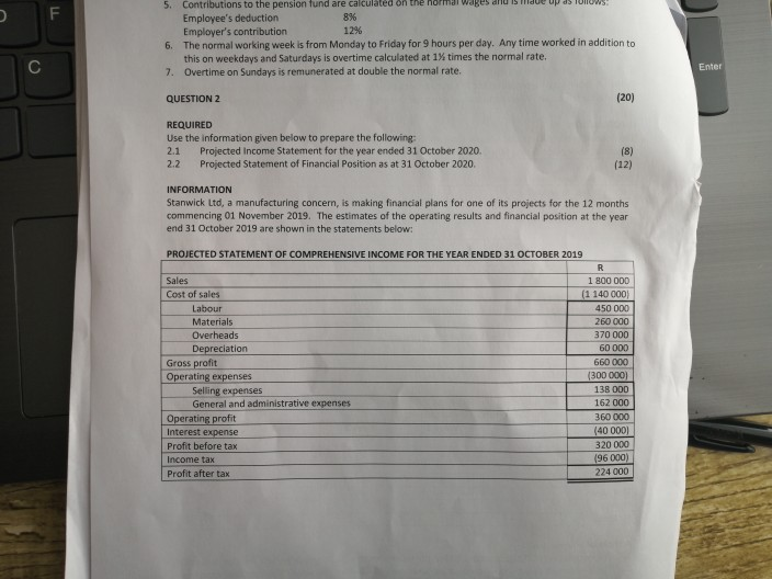 Please help me with question 2 F U 5. Contributions to