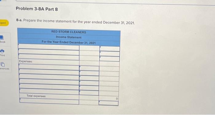 3-5, 3-6, 3-7) The general ledger of Red Storm Cleaners at January