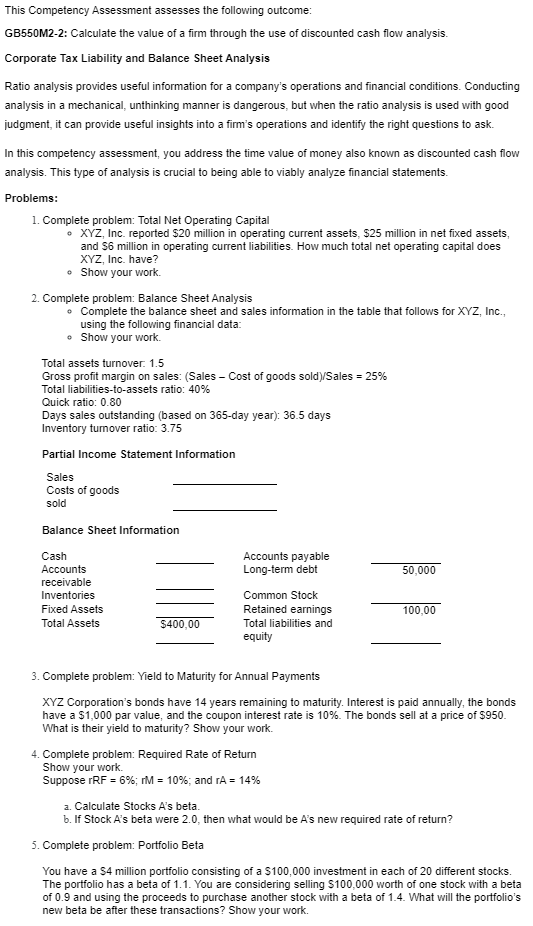  Prepare this Assignment responding to the problems as a Excel or