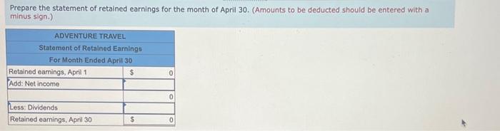 and then post to the fedger on Req 6B tab, using April