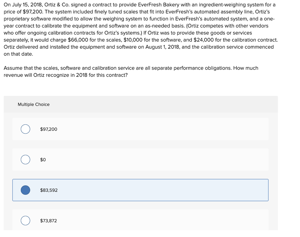 On July 15, 2018, Ortiz & Co. signed a contract to