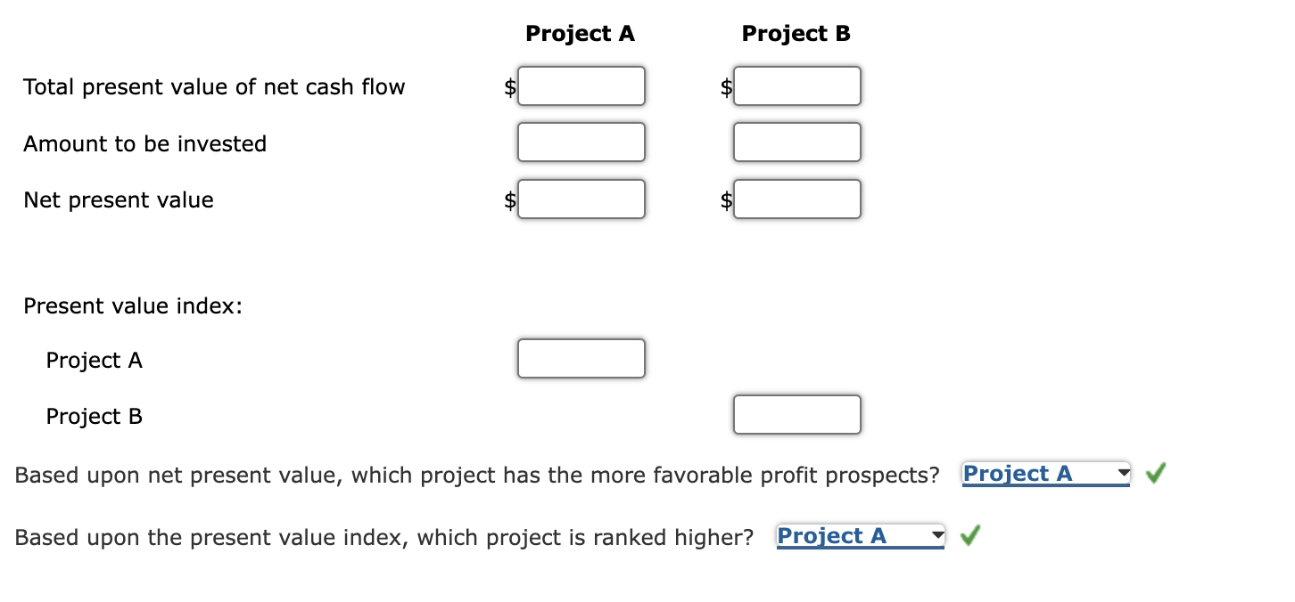 Let's look at a net present value example using the present value