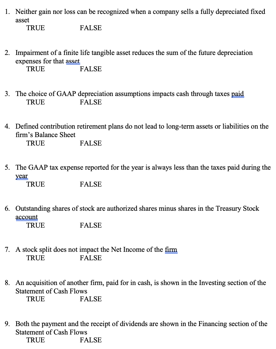 1. Neither gain nor loss can be recognized when a company