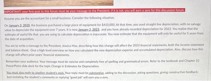  IMPORTANT: your first post to this forum must be your message