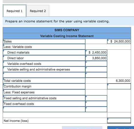 1, 2019. Its cost and sales information for this year follows. Manufacturing