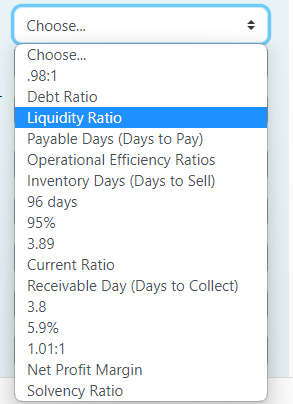 Please answer the following questions: Current Ratio measures the ability of the