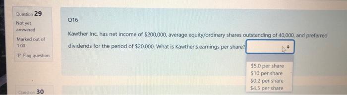 Score Card are: Question 31 Not yet answered Marked out of 1.00