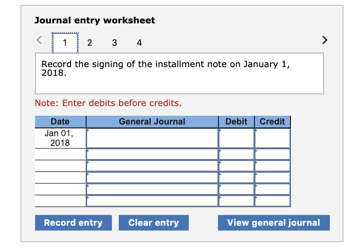 (LO 10- S4) Cucina Corp. signed a new installment note on January