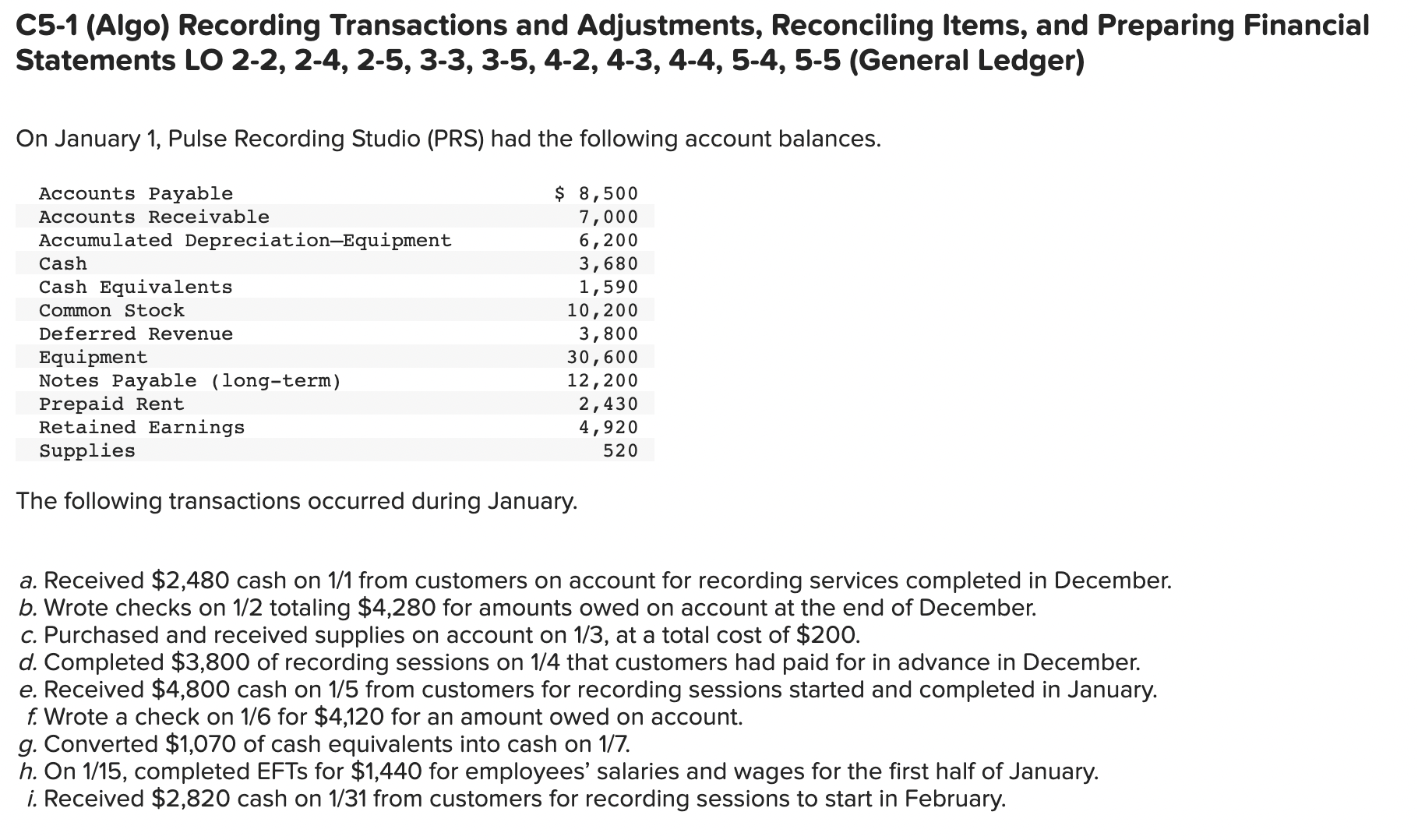 Using the information from the requirements above, complete the 'Analysis' tab. C5-1