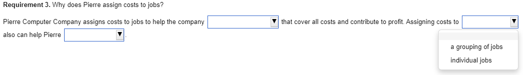 and direct labor to each job. The company assigns labor costs at
