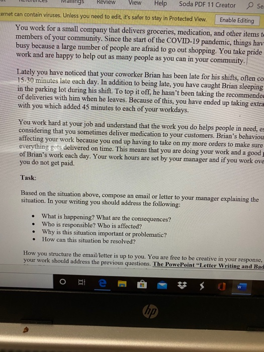  wings Review View Help Soda PDF 11 Creator e se. Cernet