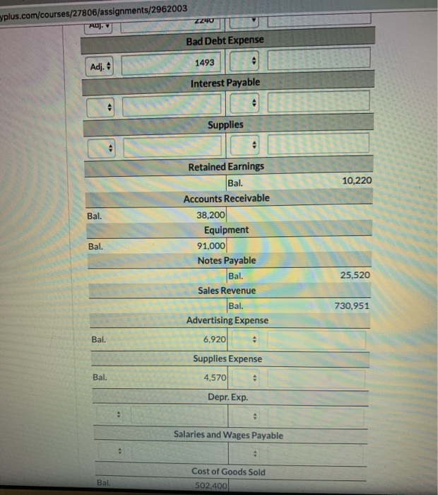 2 Insurance expired during the year $2,784. 3. 4. Interest accrued on