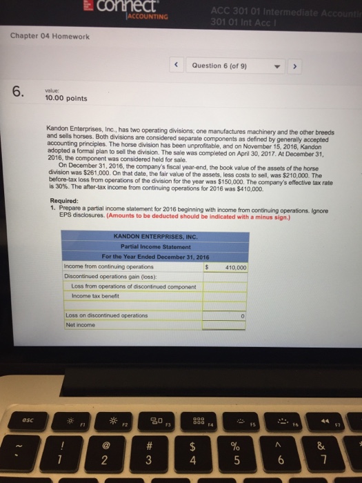  I need help please with an explanation ACC 301 0 ACCOUNTING