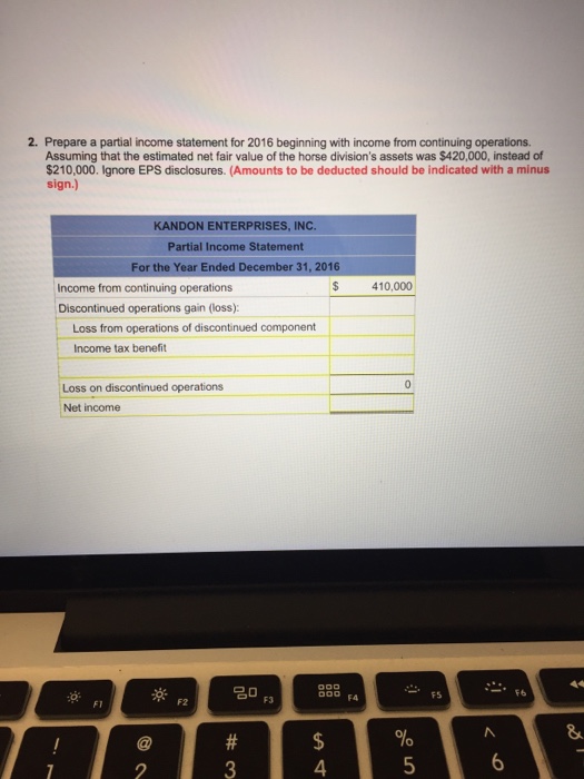 301 01 Chapter 04 Homework Question 6 (of 9) 10.00 points Kandon