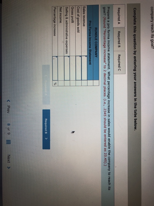 7-6 Top executive officers of Rundle Company, a merchandising firm, are preparing