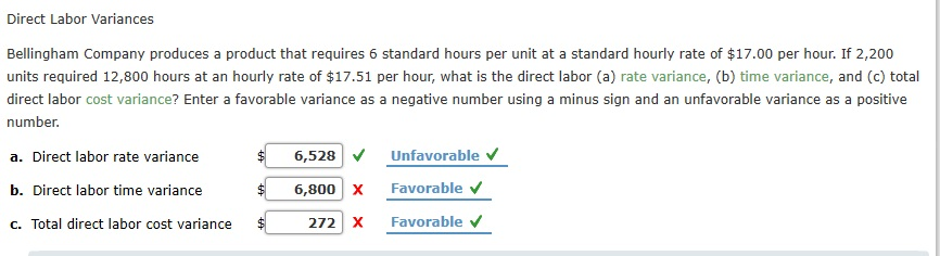 Materials Variances Bellingham Company produces a product that requires 8 standard pounds