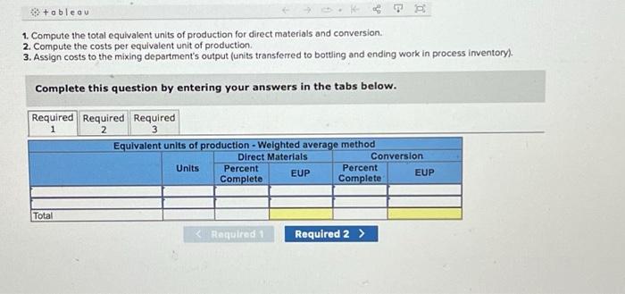 assigning costs to output LO P1 Monsta Cola hires us to help