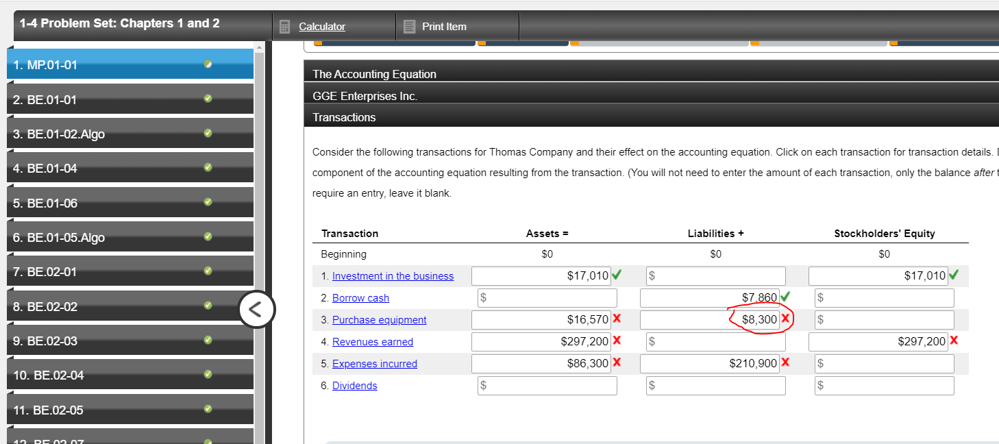I've filled in the given information, yet when I click "Check My