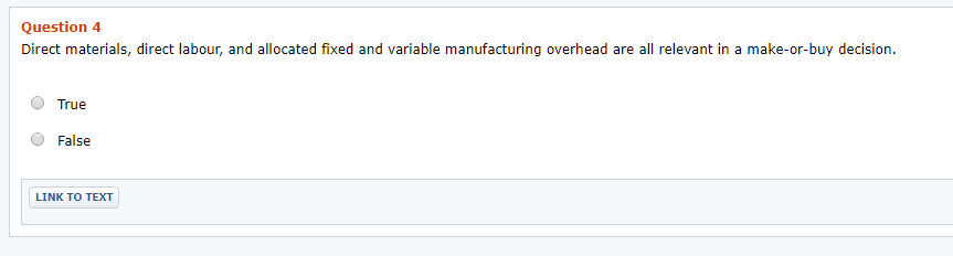 The word allocated throws me off, is this true or false? Question