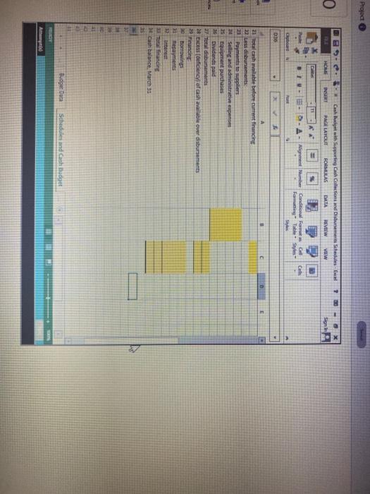 Use the information included in the Excel Simulation and the Excel functions