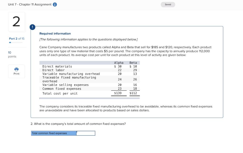  Unit 7 - Chapter 11 Assignment i Saved 2 Part 2
