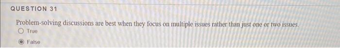 to get more buy-in to the solutions. True False QUESTION 24 Advertisers