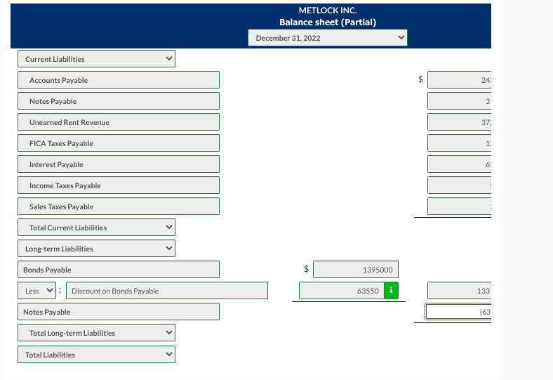 2022. Accounts payable Notes payable (due May 1, 2023) Bonds payable (due