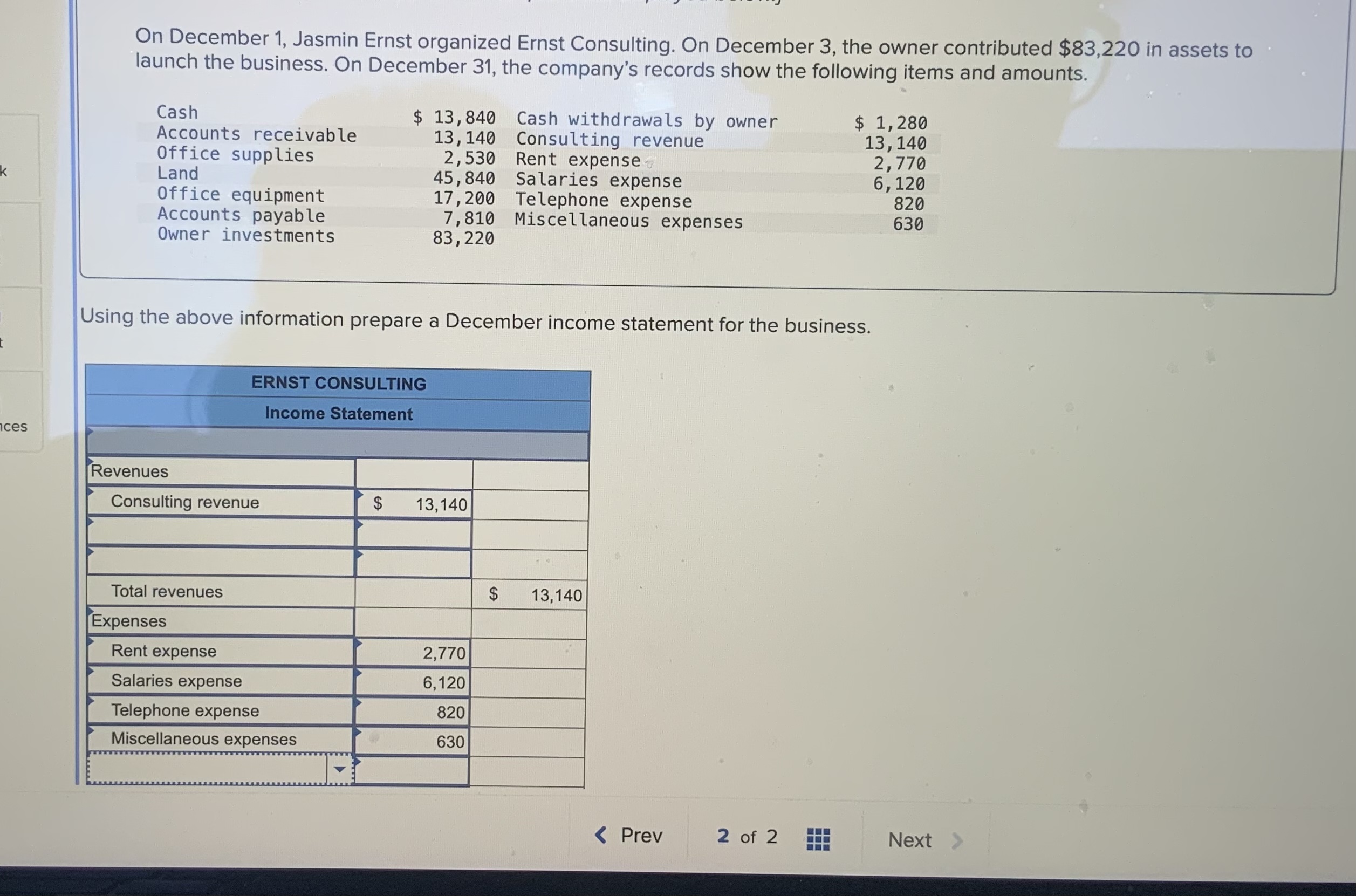. says incomplete please help tell me what I am missing? On