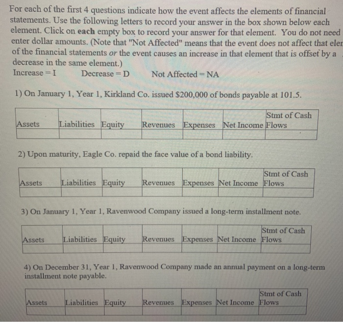installment note payable? How is the amount of interest expense computed? 6)