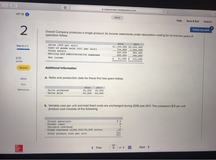  HP 19 6 Saved Help Save &Exit Submit Check my work