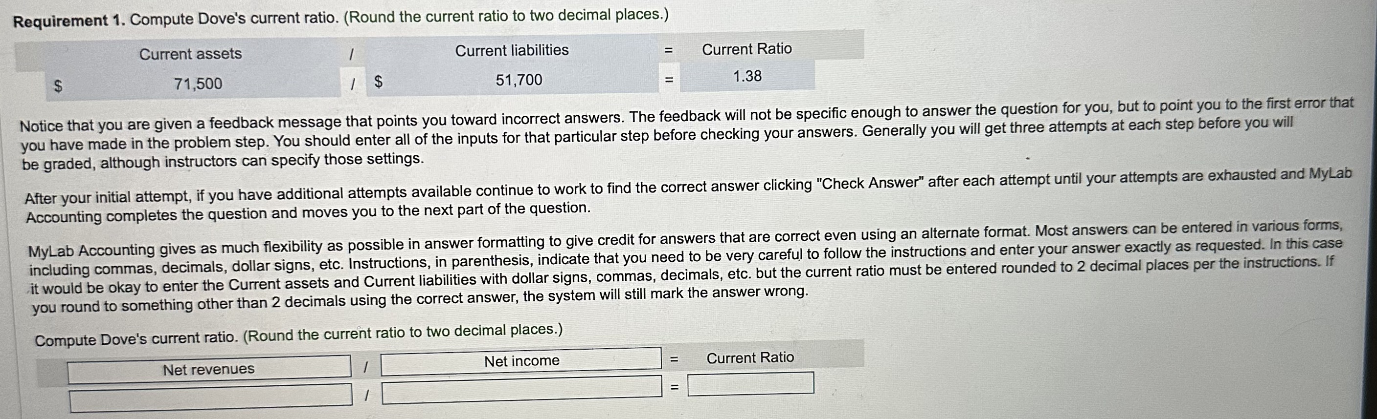 your answers. (These will not appear when there are no inputs in
