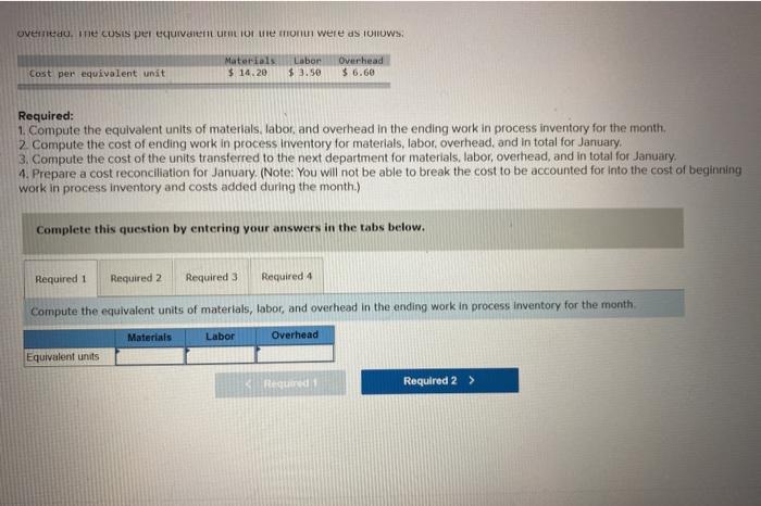 LO5-5) Superior Micro Products uses the weighted average method in its process