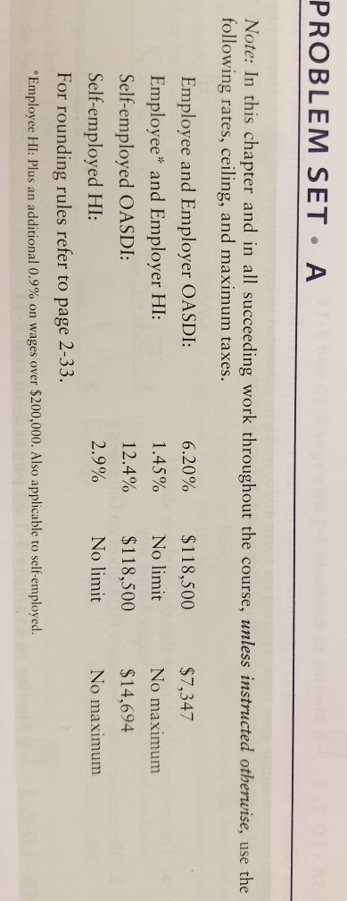  PROBLEM SET A Note: In this chapter and in all succeeding