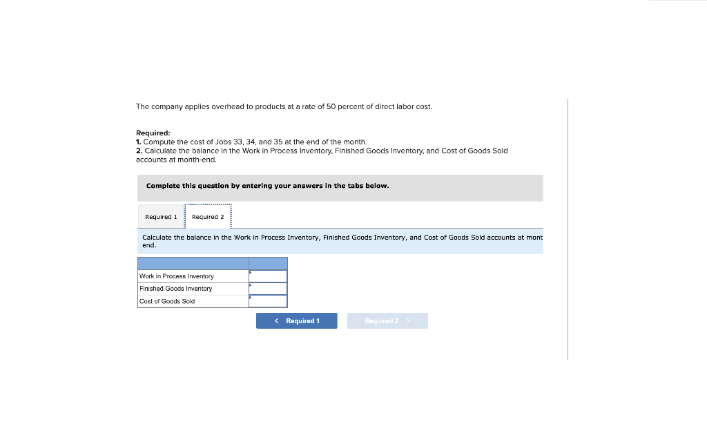 (OCFF), a custom furniture manufacturer, uses job order costing to track the
