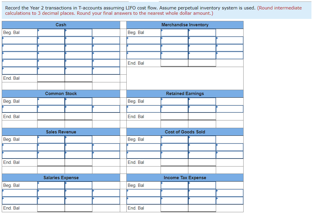 journal form assuming LIFO cost flow. Assume perpetual inventory system is used.