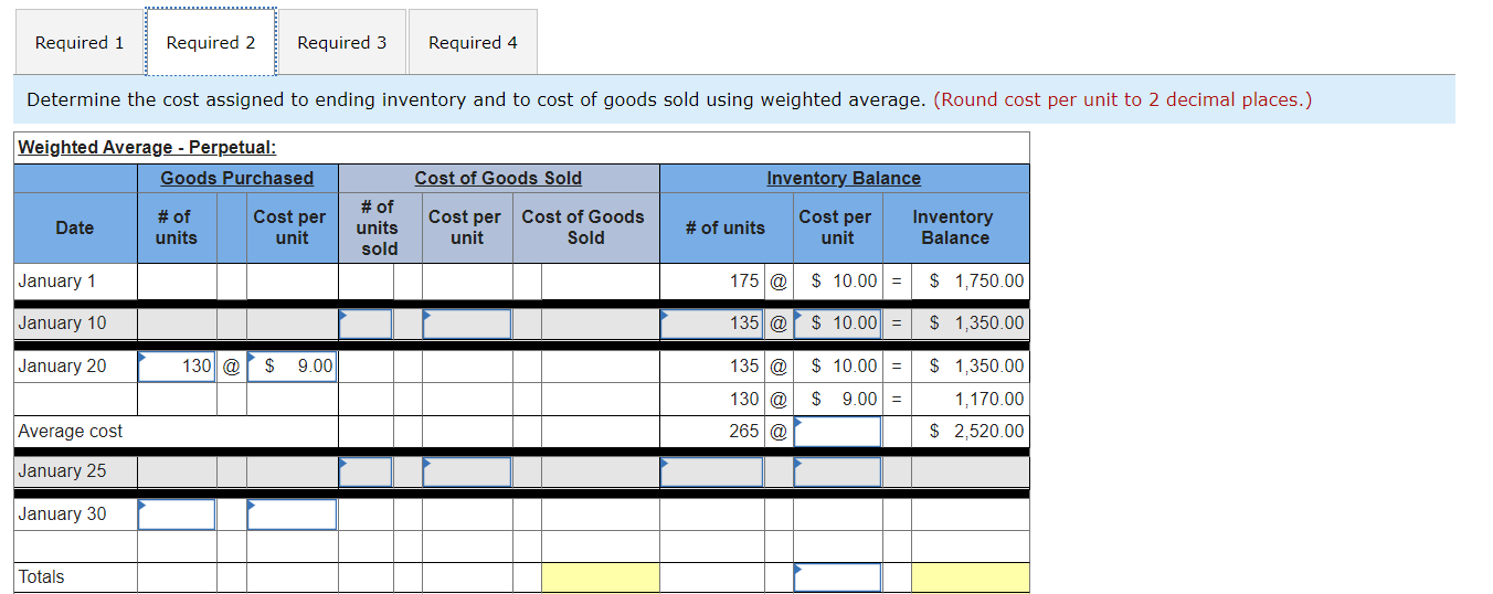 to determine the cost assigned to ending inventory and cost of goods