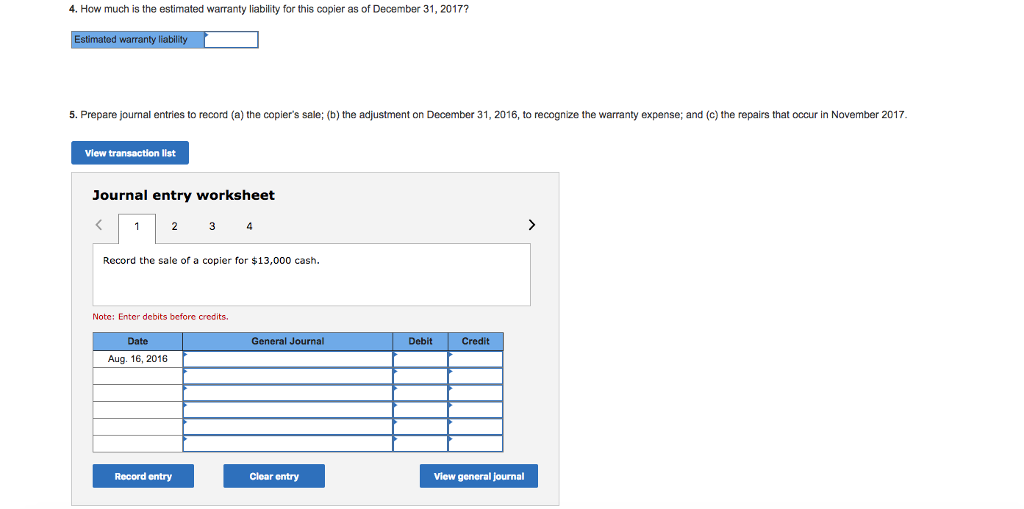 Co. sold a copier costing S6,500 with a two-year parts warranty to