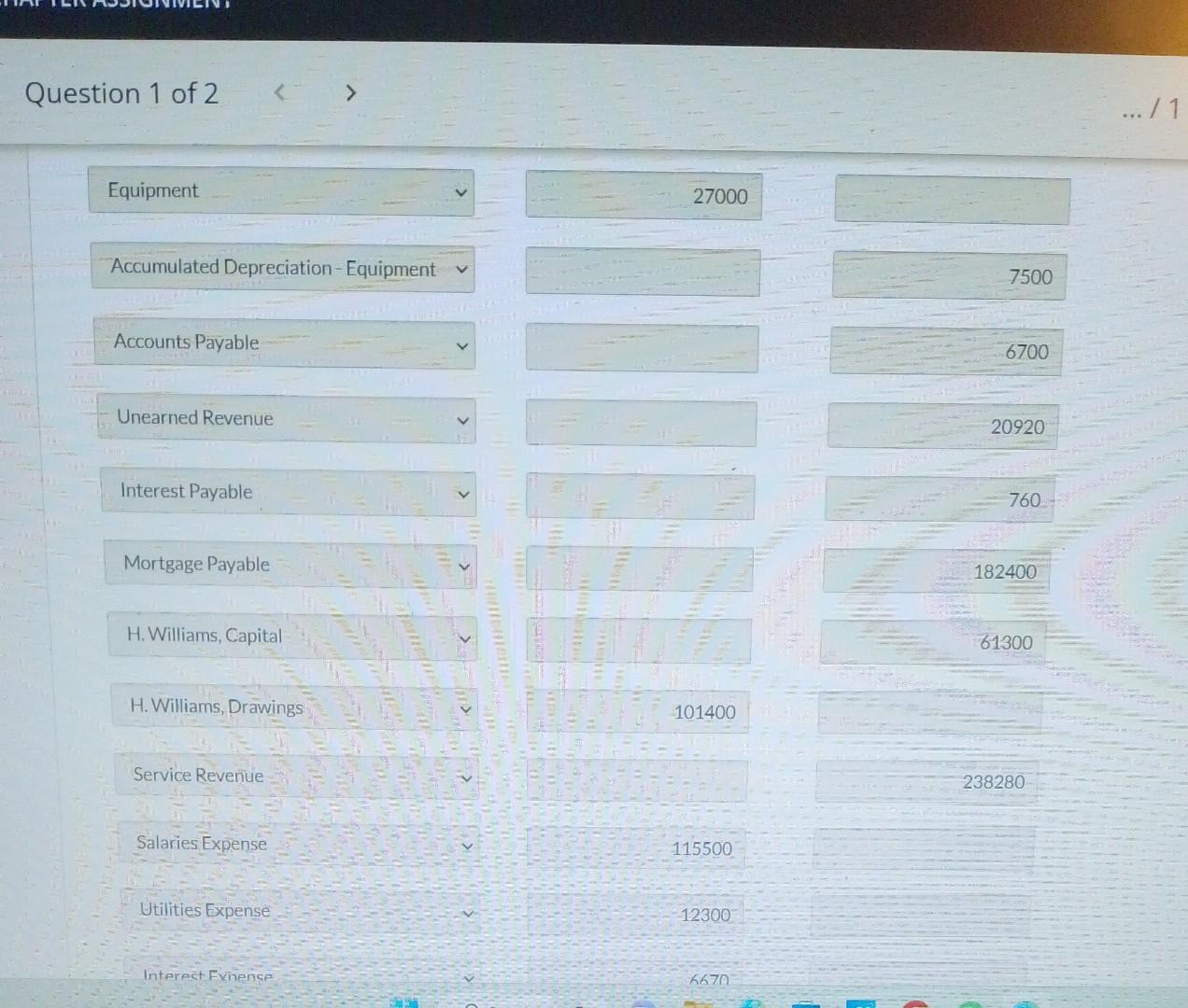 of nine years. 4. The mortgage payable has a 5% interest rate.