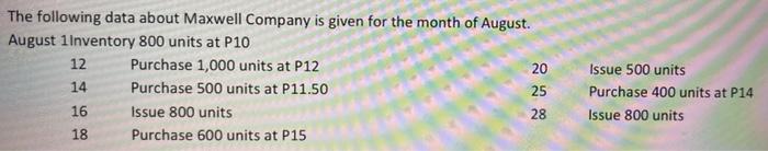  Accounting for Materials. Answer with solutions please. Questions: 1. Using FIFO