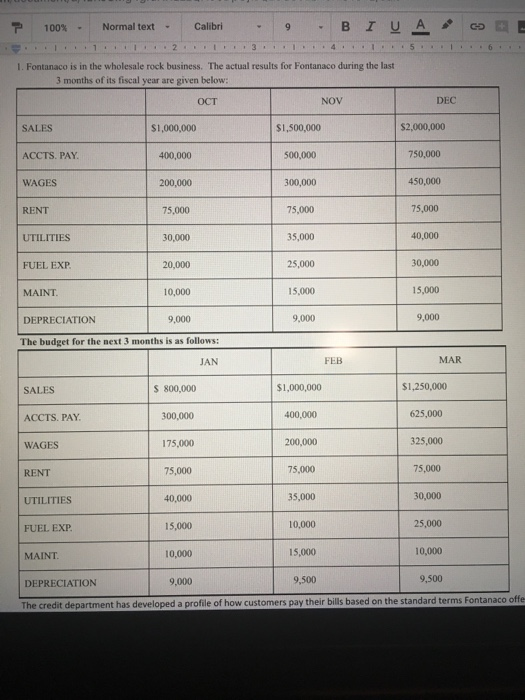  Use excel please. 100%. Normal text. Calibri 9 . B 1